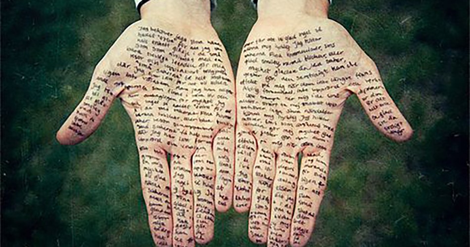 Quantas palavras cabem na tua mão?