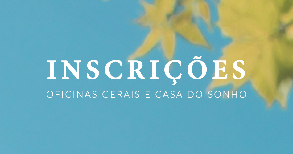 INSCRIÇÕES OFICINAS